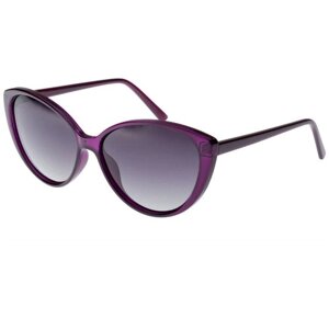 Солнцезащитные очки StyleMark, кошачий глаз, оправа: пластик, поляризационные, с защитой от УФ, градиентные, устойчивые к появлению царапин, для женщин, фиолетовый