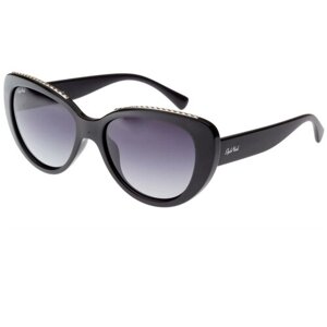 Солнцезащитные очки StyleMark, кошачий глаз, поляризационные, с защитой от УФ, градиентные, устойчивые к появлению царапин, для женщин, черный