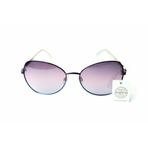 Солнцезащитные очки SWAROVSKI, бабочка, с защитой от УФ, градиентные, для женщин, фиолетовый