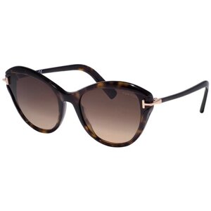 Солнцезащитные очки Tom Ford, кошачий глаз, для женщин, коричневый
