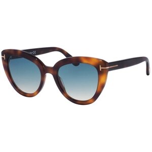 Солнцезащитные очки Tom Ford, кошачий глаз, с защитой от УФ, градиентные, для женщин