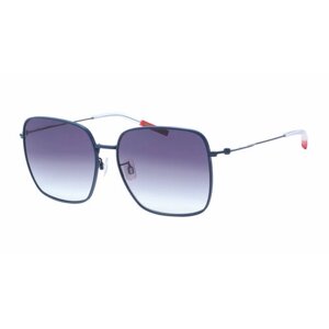 Солнцезащитные очки TOMMY HILFIGER, квадратные, оправа: металл, для мужчин, серый