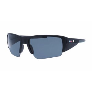 Солнцезащитные очки TOMMY HILFIGER, прямоугольные, оправа: пластик, для мужчин, черный