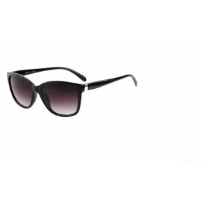 Солнцезащитные очки Tropical, бабочка, оправа: пластик, градиентные, с защитой от УФ, для женщин, черный