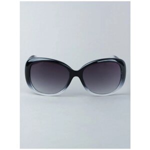 Солнцезащитные очки Tropical, стрекоза, оправа: пластик, с защитой от УФ, градиентные, для женщин, черный