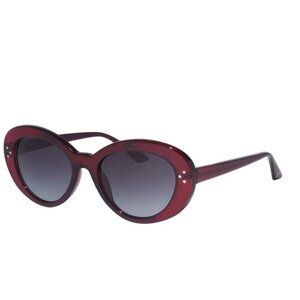 Солнцезащитные очки Valentin Yudashkin, овальные, поляризационные, для женщин, бордовый