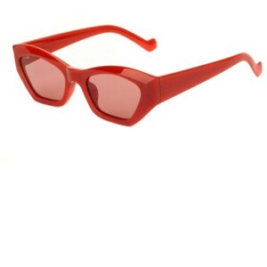 Солнцезащитные очки , вайфареры, оправа: пластик, для женщин, бордовый