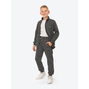 Спортивный костюм для мальчика для девочки HappyFox, HFJKS134 размер 152, цвет серый