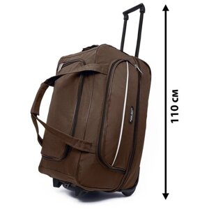 Сумка-тележка Bags-art, 95 л, 33х72х40 см, коричневый