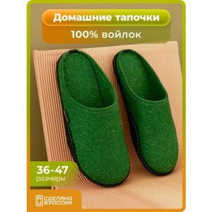 Тапочки HOLTY Дудинка, размер 42, зеленый
