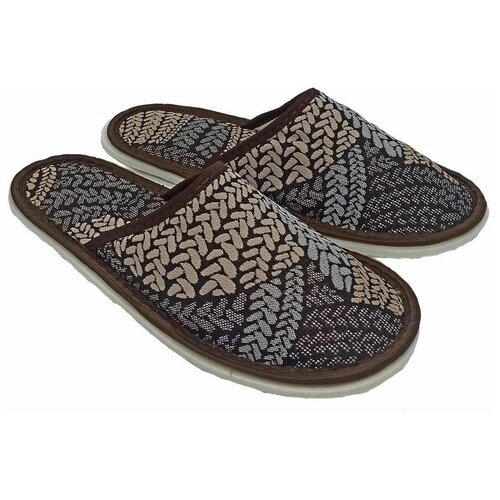 Тапочки ivshoes, размер 40-41, серый, коричневый