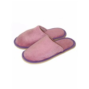 Тапочки ivshoes, текстиль, нескользящая подошва, размер 35-36, розовый