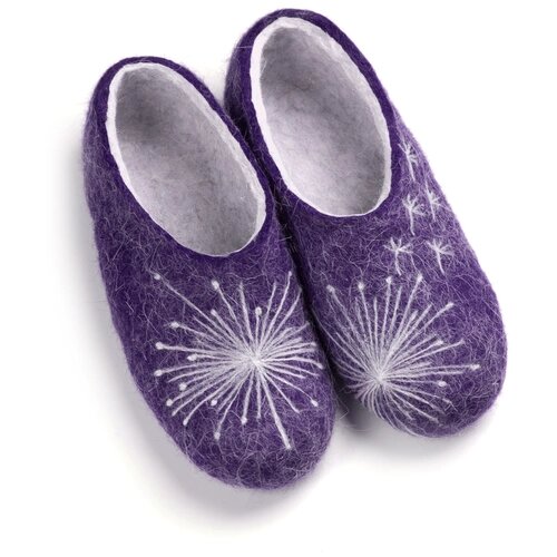 Тапочки WOOLE, размер 37, фиолетовый