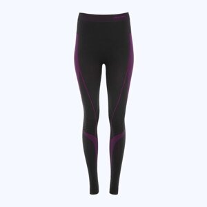 Термобелье брюки Accapi, бесшовное, двухслойное, влагоотводящий материал, размер XL/XXL, фиолетовый, черный