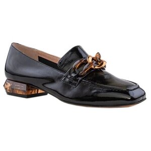 Туфли лодочки Milana, натуральная кожа, полнота F, размер 35, черный