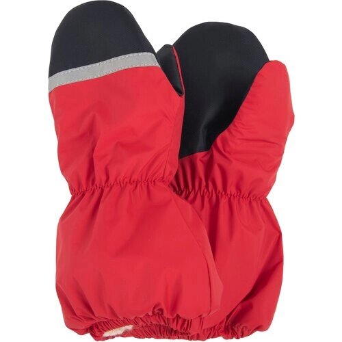Варежки KERRY детские зимние, подкладка, размер 2, бордовый, красный