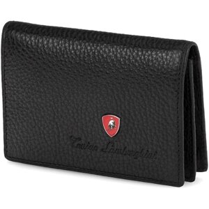 Визитница TONINO LAMBORGHINI Sport Elegance Black, натуральная кожа.