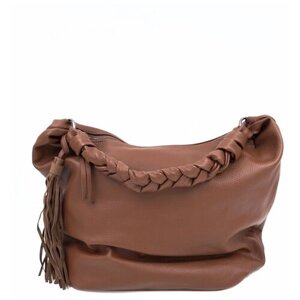Женская сумка хобо RENATO 3041-4-BROWN цвета коричневый