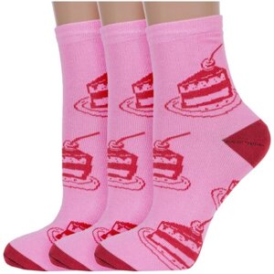 Женские носки Альтаир укороченные, размер 25 (39-40), розовый