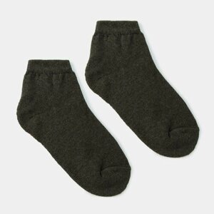 Женские носки Collorista укороченные, махровые, размер 37-38, зеленый