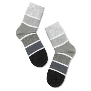 Женские носки Conte Elegant средние, фантазийные, размер 23, серый