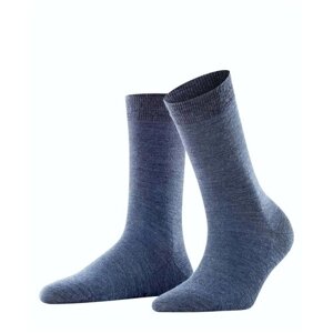 Женские носки Falke средние, нескользящие, 140 den, размер 41-42, синий