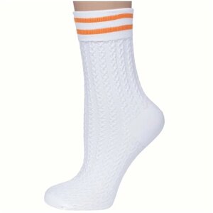 Женские носки Fiore укороченные, 80 den, размер универсальный, белый