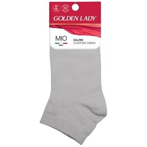 Женские носки Golden Lady укороченные, нескользящие, размер 35-38, серый