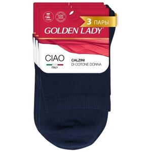 Женские носки Golden Lady высокие, размер 35-38, синий