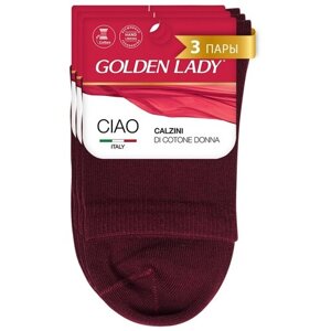 Женские носки Golden Lady высокие, размер 39-41, бордовый