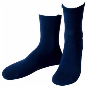 Женские носки Grinston средние, размер 23 (размер обуви 35-37), синий