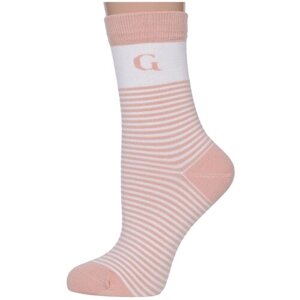 Женские носки Grinston средние, размер 23, розовый