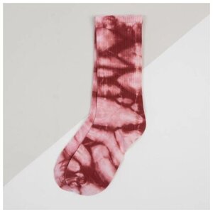 Женские носки Kaftan средние, размер 36-39, белый, бордовый