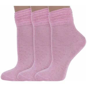 Женские носки LorenzLine укороченные, размер 23 (36-37), розовый