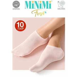 Женские носки MiNiMi, 10 пар, размер 35-38 (23-25), бежевый