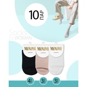 Женские носки MiNiMi, 10 пар, размер 35-38 (23-25), мультиколор
