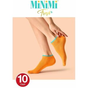Женские носки MiNiMi, 10 пар, размер 35-38 (23-25), оранжевый