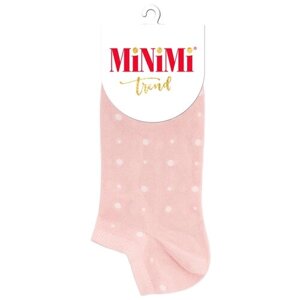 Женские носки MiNiMi укороченные, нескользящие, размер 35-38 (23-25), красный, розовый