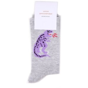 Женские носки Никита Грузовик, фантазийные, размер 36-38, серый