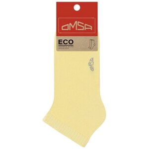 Женские носки Omsa укороченные, нескользящие, размер 39-41(25-27), желтый