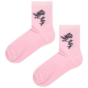 Женские носки Palama средние, размер 25, розовый