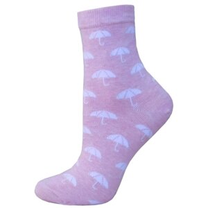 Женские носки Palama средние, размер 25, розовый
