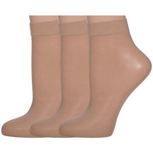 Женские носки Palama укороченные, 40 den, размер 23-25, бежевый