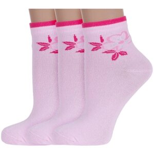 Женские носки RuSocks укороченные, размер 23-25, розовый