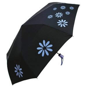 Женский складной зонт Popular Umbrella автомат 830/Васильковый