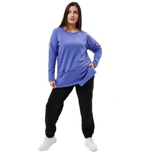 Женский спортивный костюм (кофта+ брюки) цвета хаки, размер 54