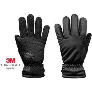 Зимние флисовые перчатки "Иней" с усиливающими накладками из полиуретана и утеплителем 3M Тинсулейт ( Thinsulate ), 9 размер