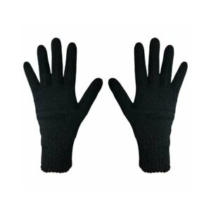 "Зимние перчатки для военнослужащих"полушерстяные, двойной вязки, черные размер 18