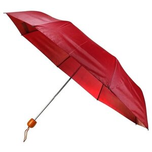 Зонт AltroMondo, механика, 3 сложения, купол 100 см., 8 спиц, красный, бордовый