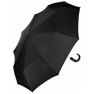 Зонт Lantana Umbrella, полуавтомат, 3 сложения, купол 105 см., 9 спиц, система «антиветер», чехол в комплекте, для мужчин, черный